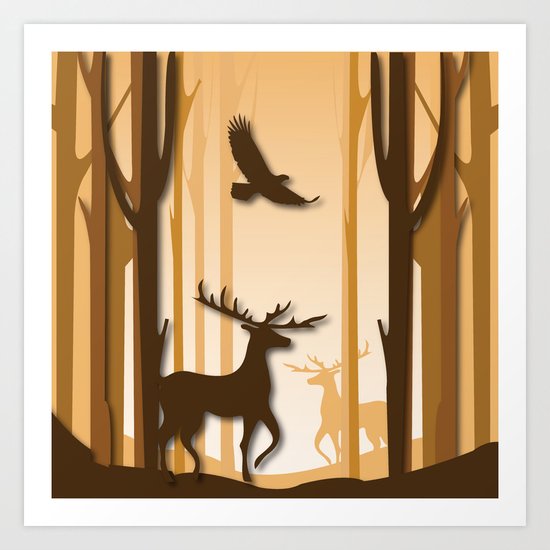 Dark Forest Art Print