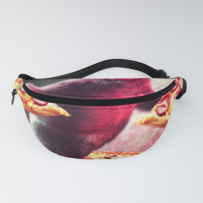 Funny Space Sloth With Pizza Fanny Pack