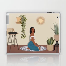 Girl and her plants Laptop & iPad Skin