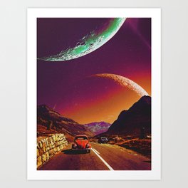 Planetary Route Art Print