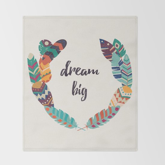 Dream big Throw Blanket by bluelela Society6
