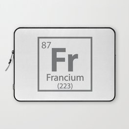 Francium - French Science Periodic Table Laptop Sleeve
