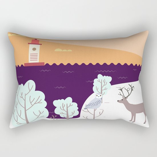 Wild Light Rectangular Pillow