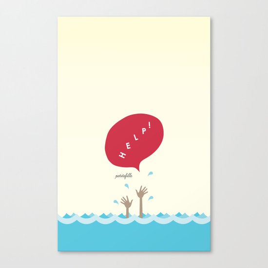 help! Canvas Print