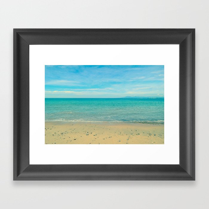 Sky, Sea, Sand Framed Art Print
