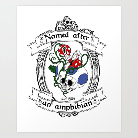 Named after an amphibian Art Print