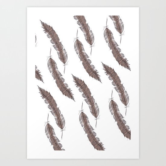 Feathers Art Print