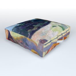 The Red Cow by Paul Gauguin Outdoor Floor Cushion