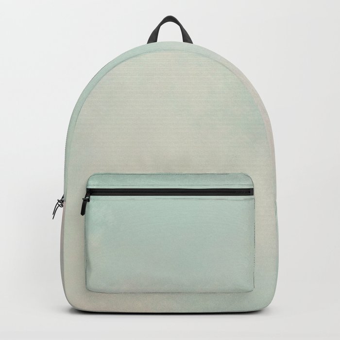 Soft Green White Backpack