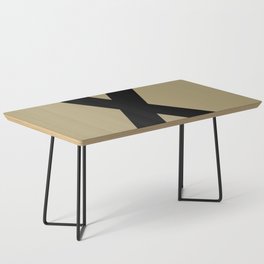 Letter X (Black & Sand) Coffee Table