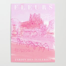Fleurs Paris Poster