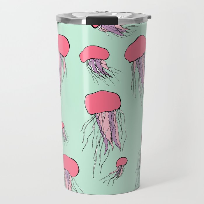 Pastel colors jellyfish Travel Mug