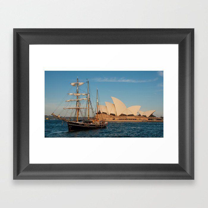 Southern Swan Sailing Ship Framed Art Print