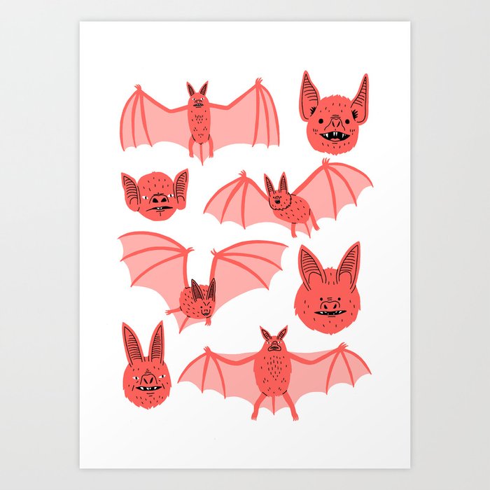 Bats Art Print