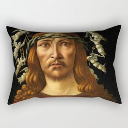 The Man of Sorrows by Sandro Botticelli Rectangular Pillow