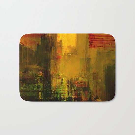 Yellow City Bath Mat