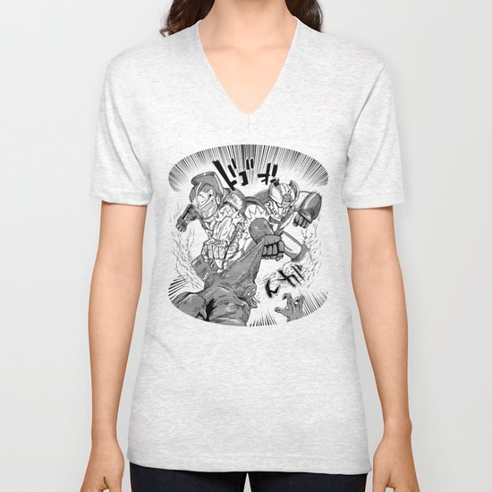 Double Rocket Punch!! Unisex V-Neck