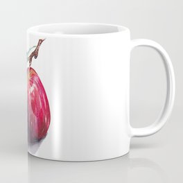 Apple Coffee Mug | Leaf, Ink, Fruit, Red, Street Art, Watercolor, Apple, Acrylic, Abstract, Space 