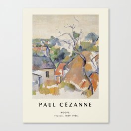 Poster-Paul Cézanne-Roofs. Canvas Print