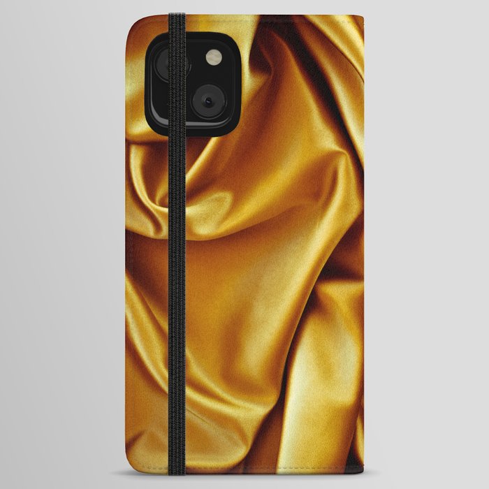 Gold velvet texture iPhone Wallet Case