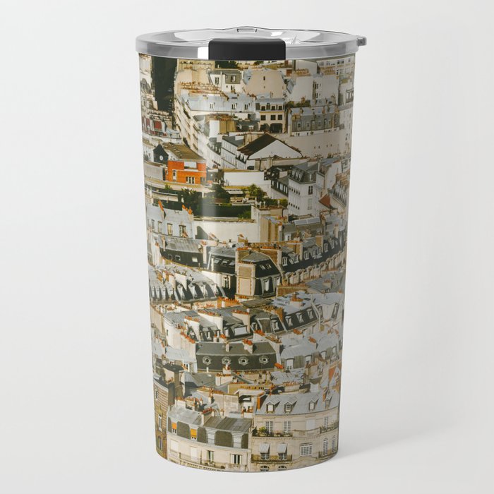 A Mosaic of Apartments in Paris, France. Travel Mug