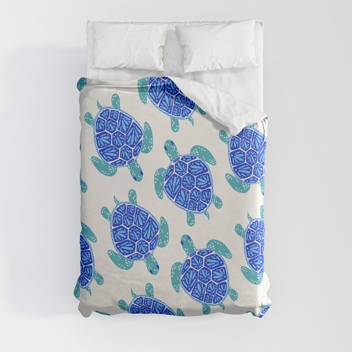 Sea Turtle – Blue Palette Duvet Cover