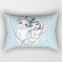 Angel and demon love Rectangular Pillow