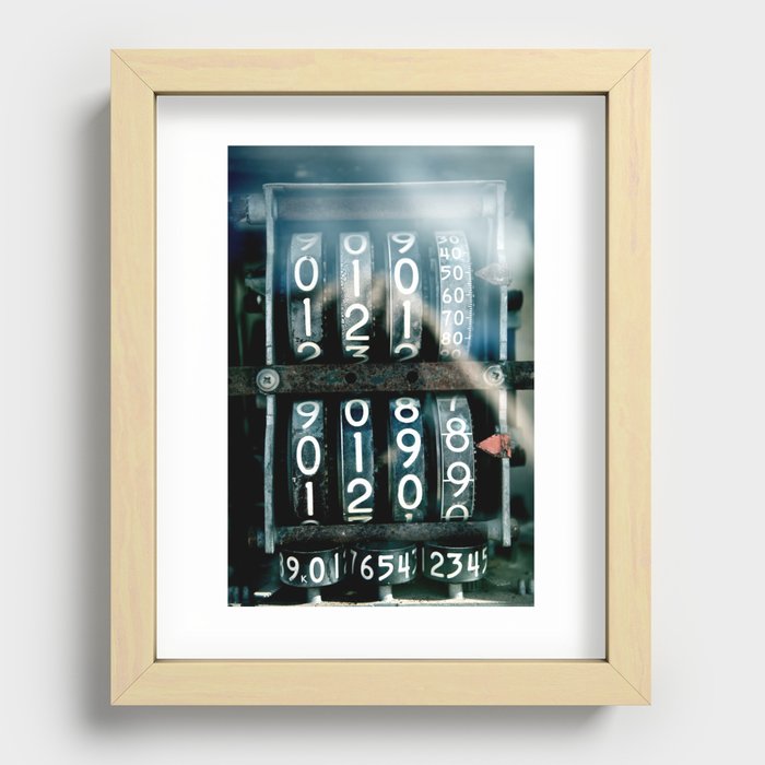 Magic numbers Recessed Framed Print