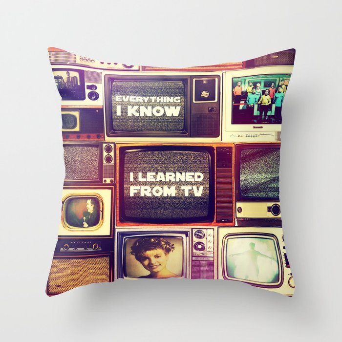 Everything I Know Throw Pillow