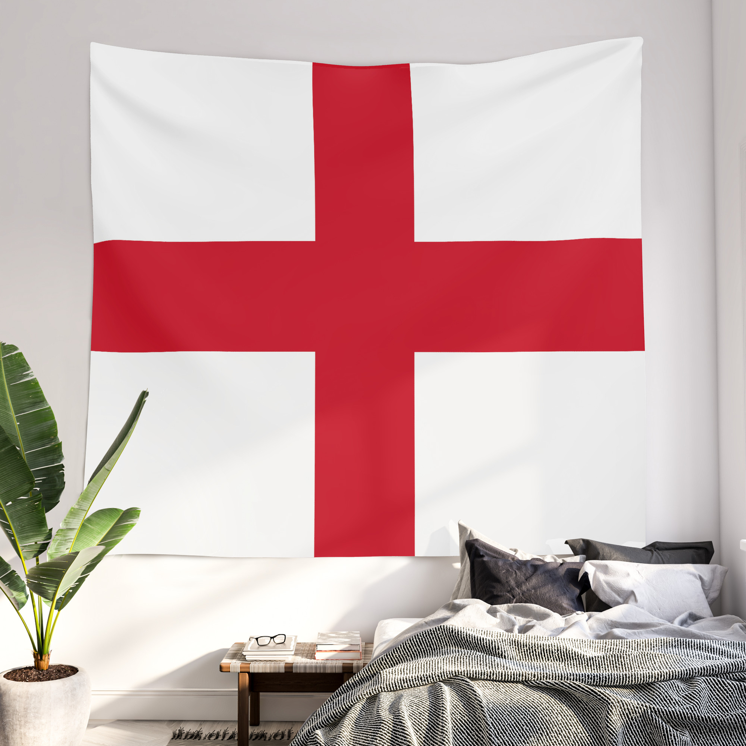 Flag of England St Georges Cross National Colours Strong Acrylic Fridge Magnet Home Decor