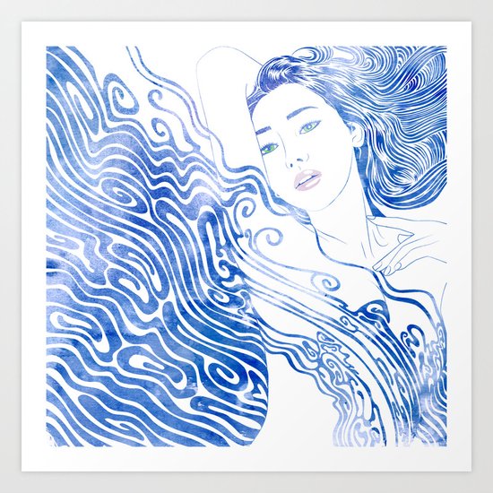 Water Nymph LXXVIII Art Print