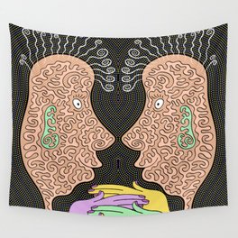 Right Brain Left Brain Wall Tapestry