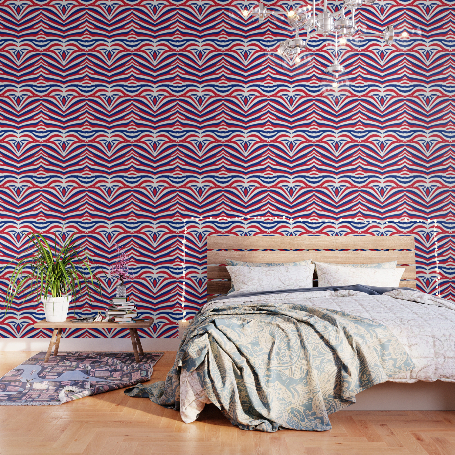 Uk British Union Jack Red White And Blue Zebra Stripes Wallpaper By Podartist Society6 Our white wallpaper is available in both plain and patterned designs so you can find the perfect white wallpaper for your home. society6