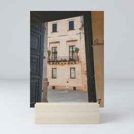 Walking the streets of Italy | Travel Photography | Street Fine Art Photography | Lemon & Peach Mini Art Print