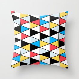 Colorful Triangle Throw Pillow