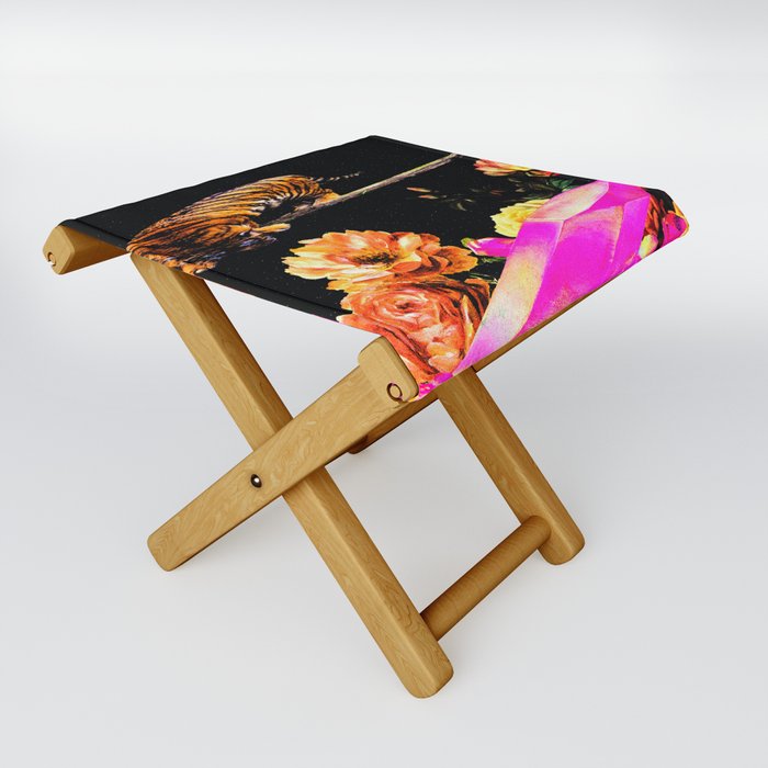 Tiger in Space Folding Stool