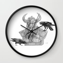 Huginn & Muninn Wall Clock