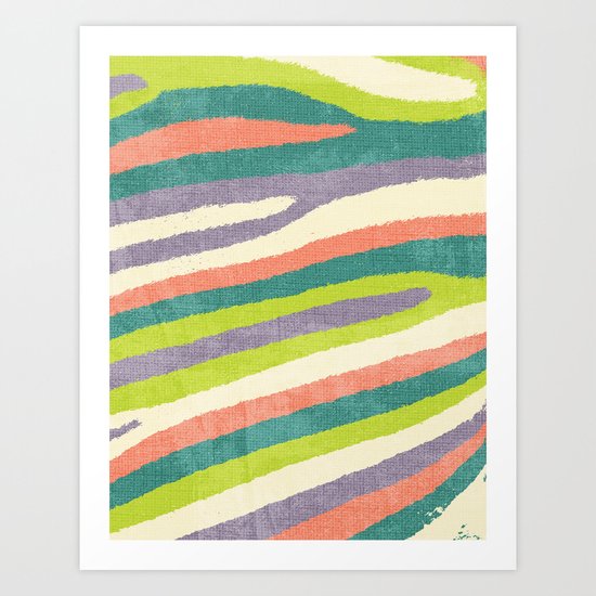Fruit Stripes. Art Print