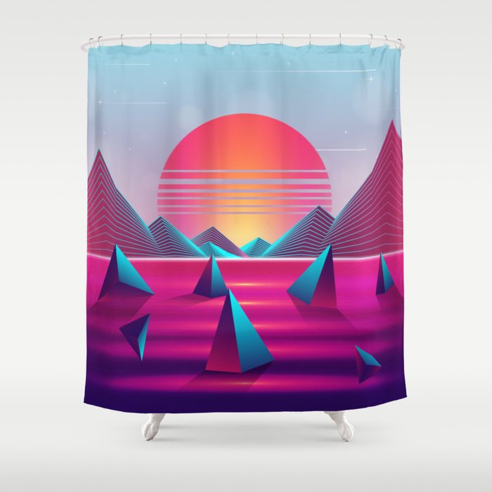 Lucid Sunset Dreams Shower Curtain