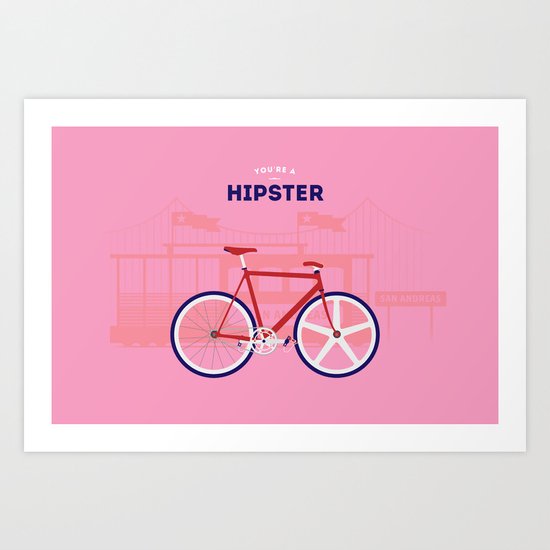Hipster Art Print