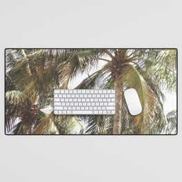 Miami Palm Trees | Landscape Photography | Coastal | Nature | Ocean | Summer | Travel Desk Mat