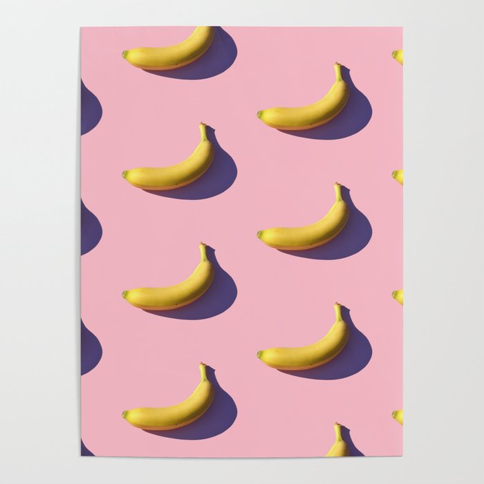 Bananas Pattern Design Poster