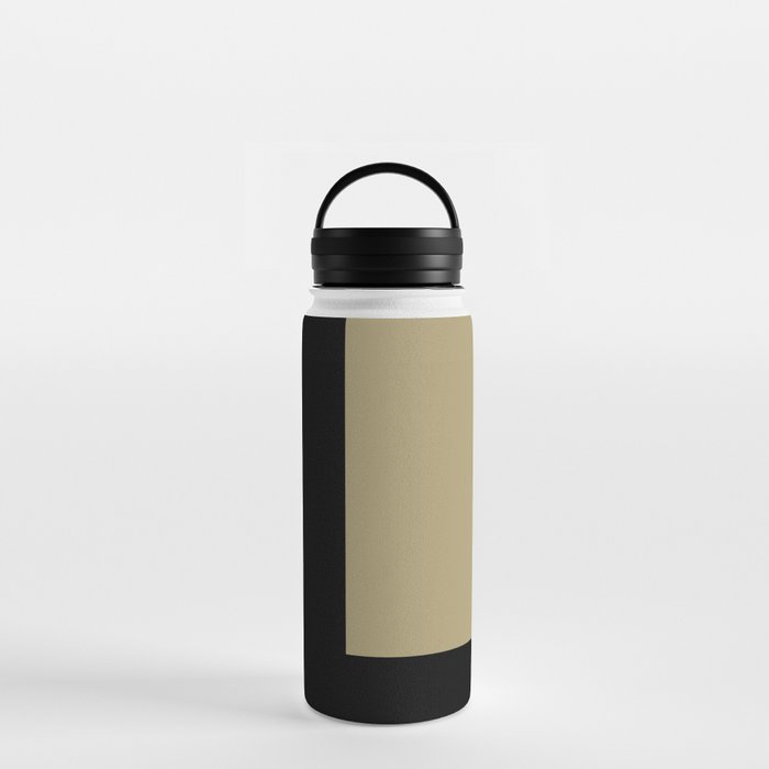 Letter L (Black & Sand) Water Bottle