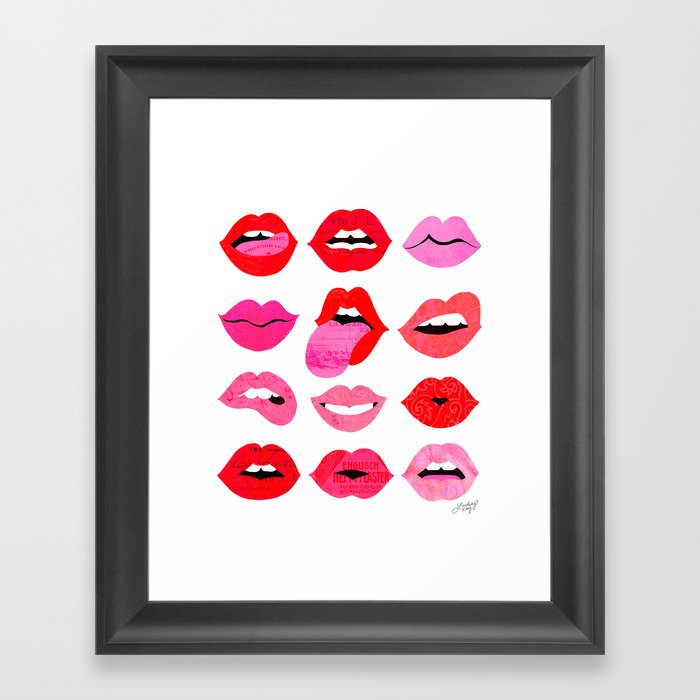 Lips of Love Framed Art Print