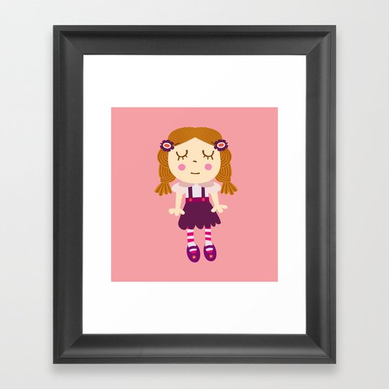 sleep doll Framed Art Print