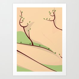 Sweet valley. Erotic nature series Art Print