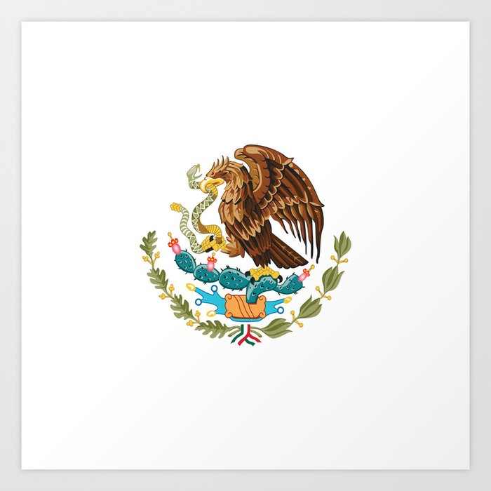 coat of arms of Mexico Art Print