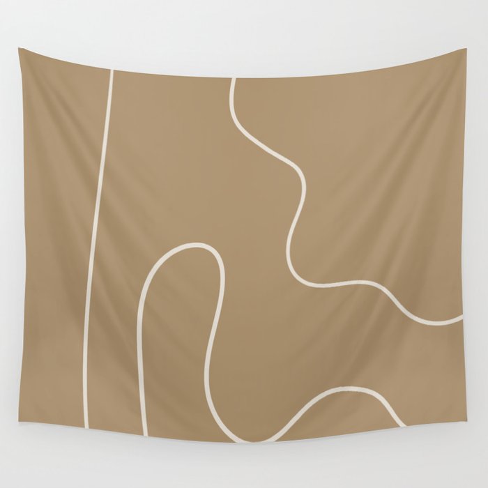 expressive line artwork Wall Tapestry