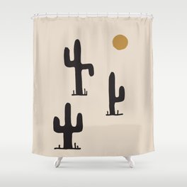 saguaro silent disco Shower Curtain