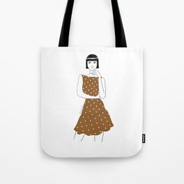 Mademoiselle Loves Polka Dots Tote Bag